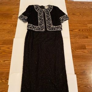 Woman’s Evening Dress. Beaded. Size Large Camille Marie